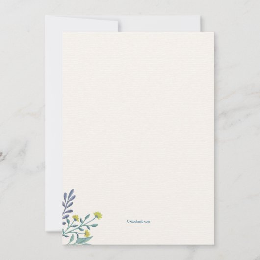 Abstracte Casual bevestigingsuitnodiging Kaart (Achterkant)