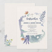 Abstracte Casual bevestigingsuitnodiging Kaart (Voorkant / Achterkant)