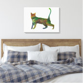 Abstracte Cat Fantasy Canvas Afdruk (Insitu (Slaapkamer))