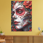 Abstracte Catrina Canvas Afdruk (Insitu (Woonkamer))