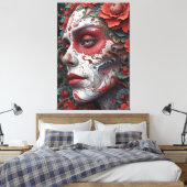Abstracte Catrina Canvas Afdruk (Insitu (Slaapkamer))