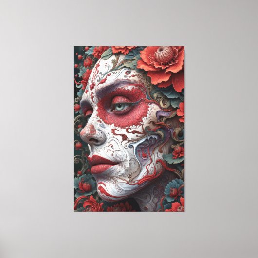 Abstracte Catrina Canvas Afdruk (Voorkant)