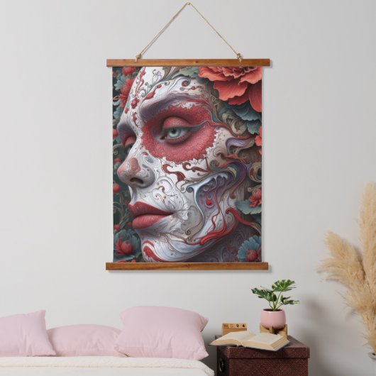 Abstracte Catrina Hangend Wandkleed (Slaapkamer)