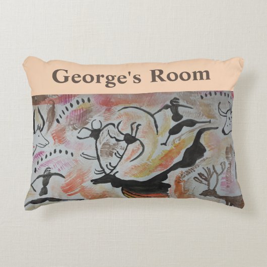 Abstracte cave Art Accent Kussen (Voorkant)