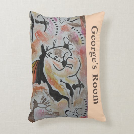 Abstracte cave Art Accent Kussen (Voorkant(Verticaal))