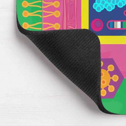 Abstracte-celbiologie-matisstijl Muismat (Hoek)