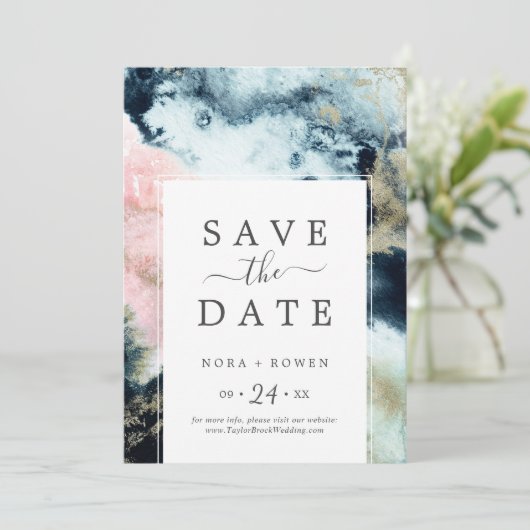 Abstracte Celestial sparen de Kaart van de Aankond (Staand voorkant)