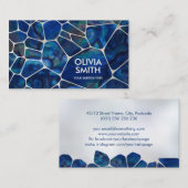 Abstracte cellen - Abalone Shell en Pearl Visitekaartje (Voorkant / Achterkant)