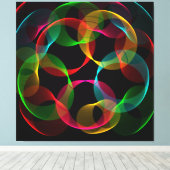 Abstracte cellen canvas afdruk (Insitu (Houten vloer))