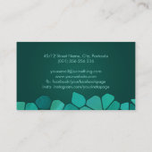 Abstracte cellen - Emerald Green Visitekaartje (Achterkant)