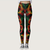 Abstracte cellen leggings (Voorkant)