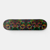 Abstracte cellen persoonlijk skateboard (Horizontaal)