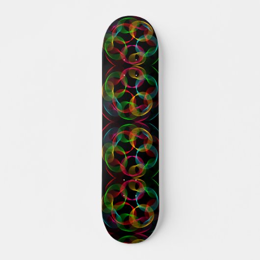 Abstracte cellen persoonlijk skateboard (Voorkant)