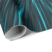 Abstracte cellijnen met blauwe zwarte hypergalaxie cadeaupapier (Rol Hoek)