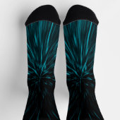 Abstracte cellijnen met blauwe zwarte hypergalaxie sokken (Top)