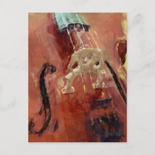 Abstracte Cello Bridge Briefkaart