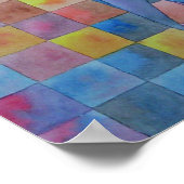 Abstracte Cello Male Poster (Hoek)