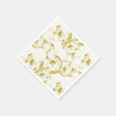 Abstracte Champagne Gold Swirl Servet (Hoek)
