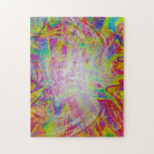 Abstracte Chaos Jigzaag Puzzle Legpuzzel (Verticaal)