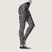Abstracte Chaos Nummers en alfabetten Leggings (Rechts)