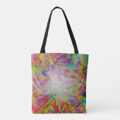 Abstracte chaos tote bag (Achterkant)