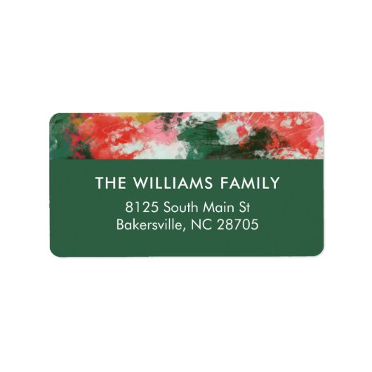 Abstracte Cheer Adresetiketten Etiket (Voorkant)