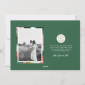 Abstracte Cheer Lijst Horizontale Vakantie Fotokaa Feestdagenkaart (Achterkant)