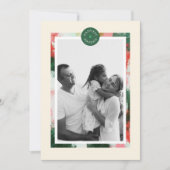 Abstracte Cheer Lijst Kerstvakantie Foto Kaart (Voorkant)