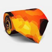 Abstracte Cheetah Print Tendy Stropdas (Opgerold)