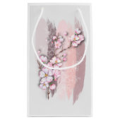 Abstracte Cherry Blossom Small Gift Bag Klein Cadeauzakje (Achterkant)
