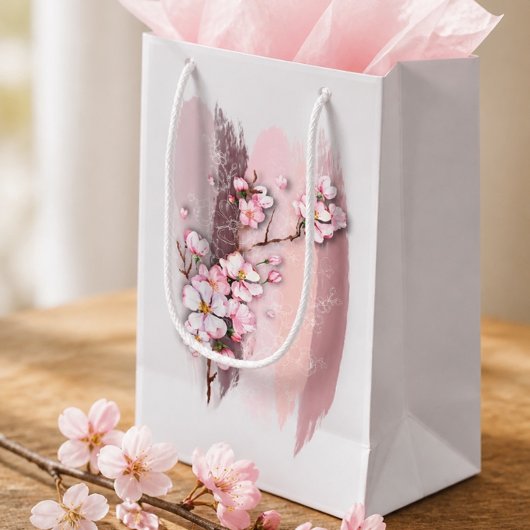 Abstracte Cherry Blossom Small Gift Bag Klein Cadeauzakje