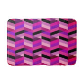 Abstracte chevron/visgraat | Paars & Violet Badmat (Voorkant)
