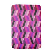 Abstracte chevron/visgraat | Paars & Violet Badmat (Voorkant Verticaal)