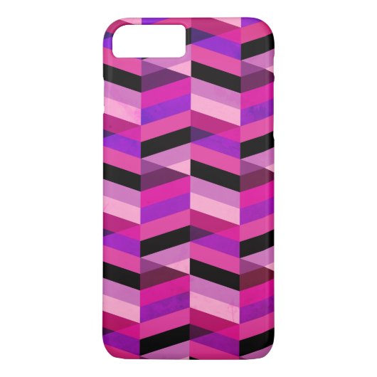 Abstracte chevron/visgraat | Paars & Violet Case-Mate iPhone Case (Achterkant)
