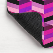 Abstracte chevron/visgraat | Paars & Violet Muismat (Hoek)