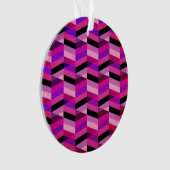 Abstracte chevron/visgraat | Paars & Violet Ornament (voorkant)