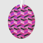 Abstracte chevron/visgraat | Paars & Violet Ornament (voorkant)