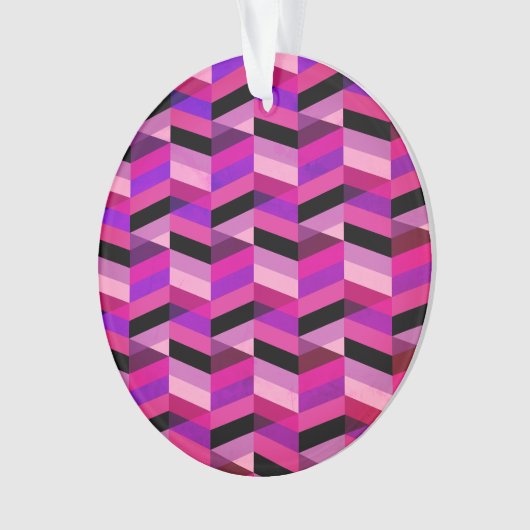 Abstracte chevron/visgraat | Paars & Violet Ornament (voorkant)
