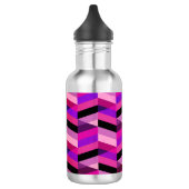 Abstracte chevron/visgraat | Paars & Violet Waterfles (Links)