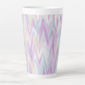 Abstracte Chevrons Latte Mok (Voorkant)
