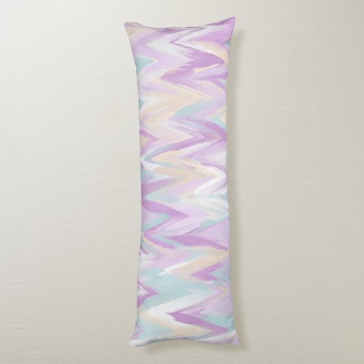 Abstracte Chevrons Lichaamskussen (Achterkant (Verticaal))