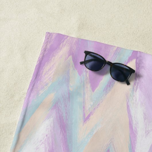 Abstracte Chevrons Strandlaken (In situ)