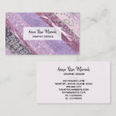 *~* Abstracte Chic Girly Feminine Exciting Glitter Visitekaartje (Voorkant / Achterkant)