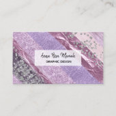 *~* Abstracte Chic Girly Feminine Exciting Glitter Visitekaartje (Voorkant)
