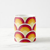 Abstracte chinese, japanese scalaire huid mythisch koffiemok (Center)