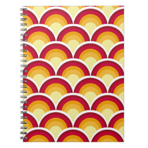 Abstracte chinese, japanese scalaire huid mythisch notitieboek