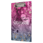 Abstracte chique luxe moderne glam marmeren verf klembord (Links)