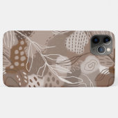 Abstracte chocolade bruine collage vormen Case-Mate iPhone case (Achterkant (horizontaal))