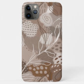 Abstracte chocolade bruine collage vormen Case-Mate iPhone case (Achterkant)