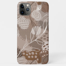 Abstracte chocolade bruine collage vormen Case-Mate iPhone case